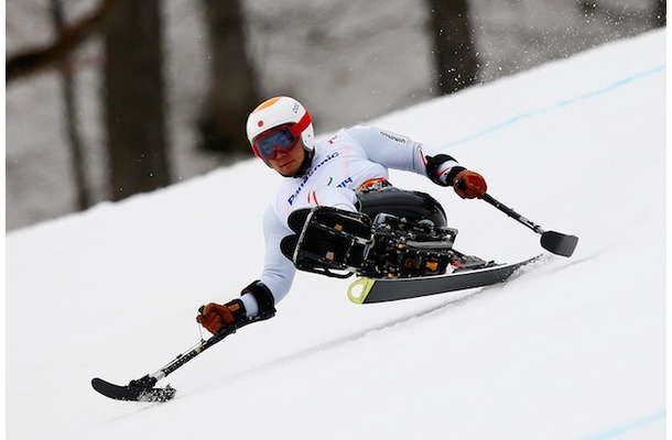 ソチ冬季パラリンピック、アルペンスキー男子スーパー大回転座位、狩野亮選手　(c) Getty Images