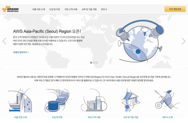 AWS「Asia Pacific（Seoul）」リージョン紹介サイト