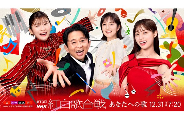 『第75回NHK紅白歌合戦』キービジュアル　(C)NHK