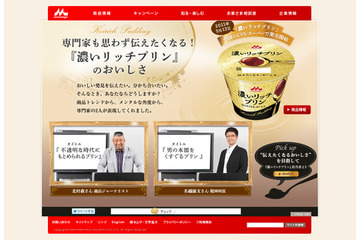 森永乳業、“濃厚で量いっぱい”の「濃いリッチプリン」発売、特設サイトで専門家が分析 画像