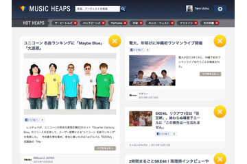 Facebook連動の “あなた専用の音楽情報メディア”……「いいね！」で充実 画像