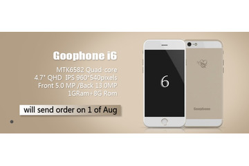 中国メーカーから iPhone 6を想定した「Goophone i6」 画像