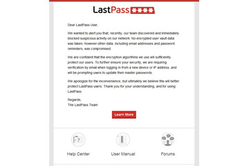 オンラインパスワード管理「LastPass」、外部攻撃で情報流出の可能性 画像