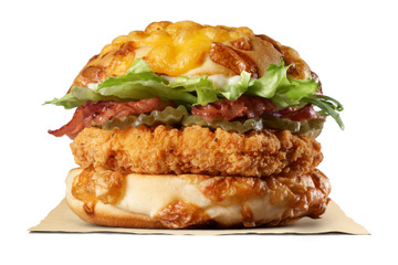 バーガーキング、「チキン・デ・アグリーバーガー」新発売！チーズバンズでチキンパティをサンド 画像