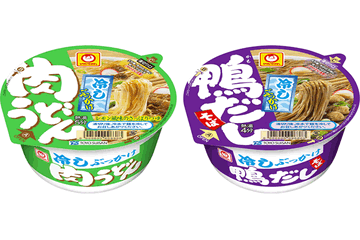 マルちゃんに夏らしい新商品！「冷しぶっかけ肉うどん」＆「冷しぶっかけ鴨だしそば」 画像