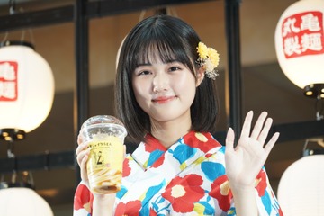 原菜乃華、キュートな浴衣姿で「シェイクうどんダンス」を披露 画像