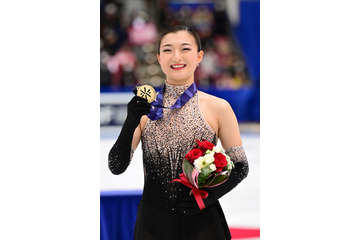 坂本花織、全日本3連覇！世界選手権に向けて決意新たに「次の目標に向かって…」 画像