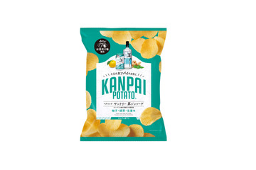 お酒専用おつまみポテチに新作！「KANPAI POTATO 翠ジンソーダ専用」が発売 画像