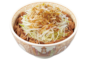 すき家冬の定番「白髪ねぎ牛丼」販売開始 画像