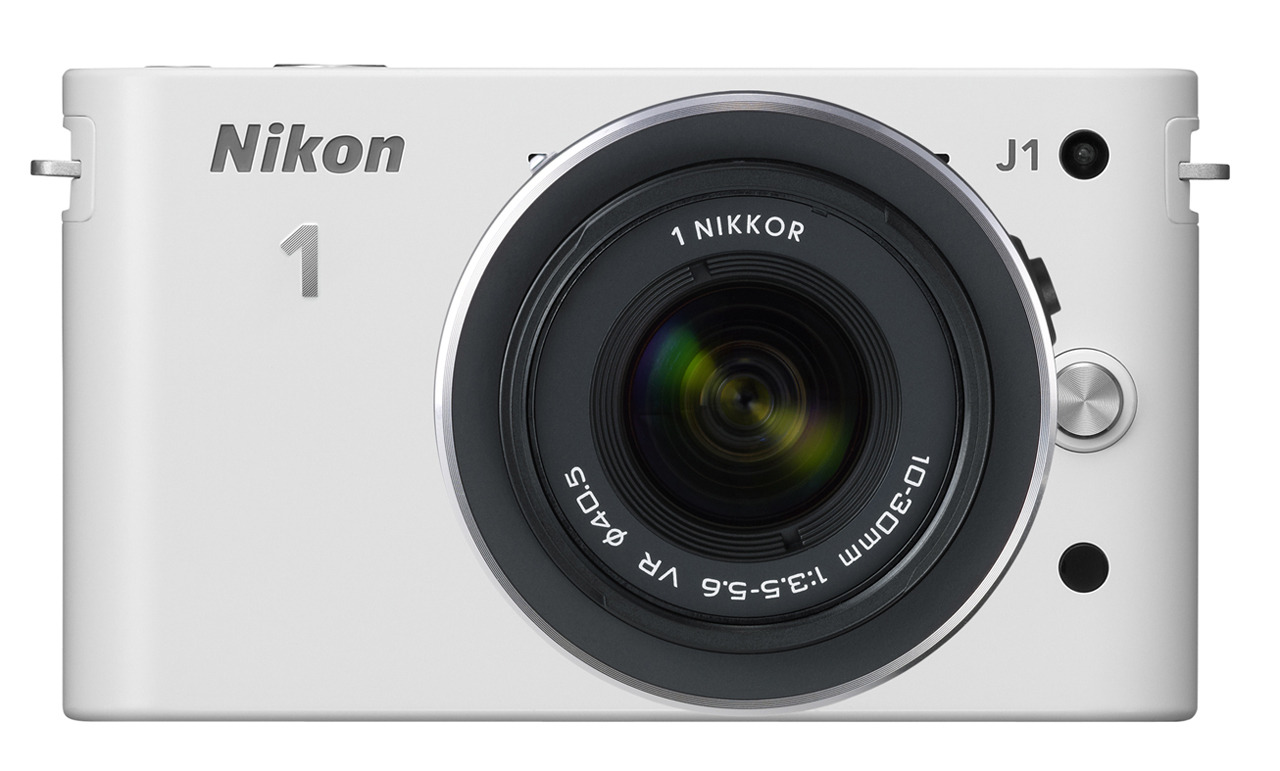 レトロな写真・動画が撮れる】Nikon NIKON 1 V1 ホワイト-