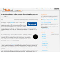 Facebook、顔認識技術ベンチャーの「Face.com」を買収 画像