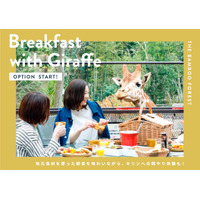 動物園併設グランピング施設が“キリン”と一緒に朝食を楽しめるプランを再開 画像