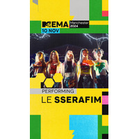 LE SSERAFIM、イギリス・マンチェスターでステージ披露！ 欧州最大の音楽授賞式「MTV EMA」出演 画像